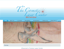 Tablet Screenshot of cosmeticlasercenterswi.com